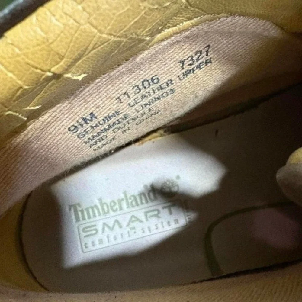 Timberland Leather Chukka Lace Up Boots Brown Size 9.5M‎ Smart Comfort Shoes
